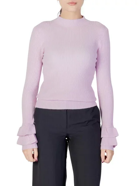 Sweter Choral z rękawami balonowymi czarny