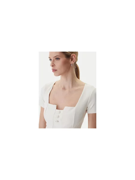 Guess Palaidinė Écru Classic Fit