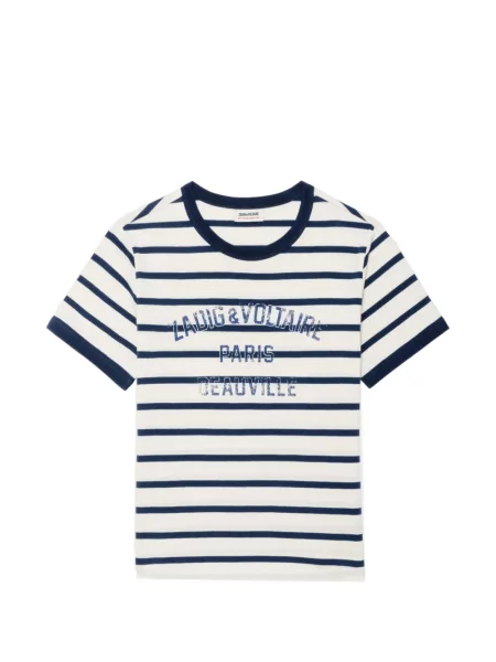 Tricou Zadig&voltaire cu dungi cu imagine