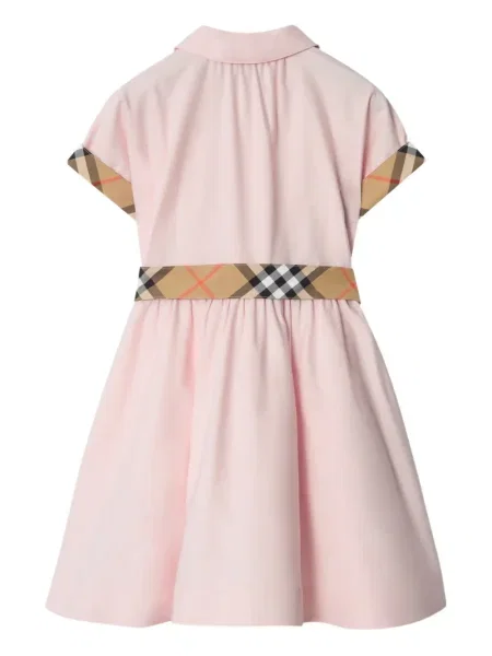 Sukienka koszulowa dziecięca Burberry różowa