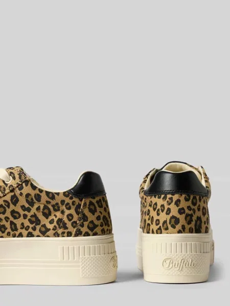Sneakersy z zwierzęcym nadrukiem na całej powierzchni Buffalo beżowe