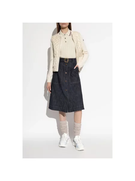 Koszulka Moncler z logo biała