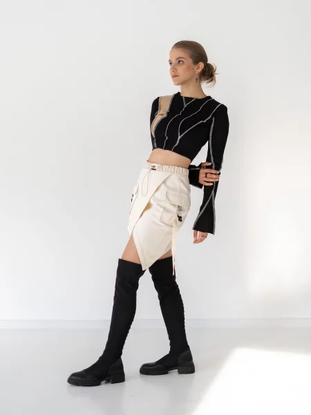 Seven Eleven Спідниця міні бежевий