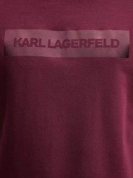 Футболка Karl Lagerfeld з принтом бордовий