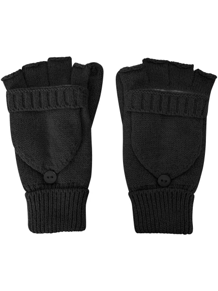 Fingerless Mitten rękawiczki Black czarne