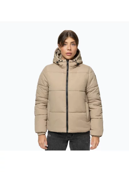 Geacă de iarnă pentru femei Pitbull Vista Quilted Hooded dark sand