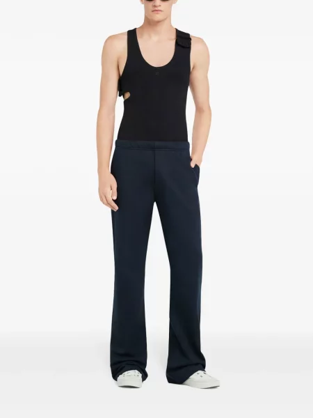 Pantaloni Courreges albastru