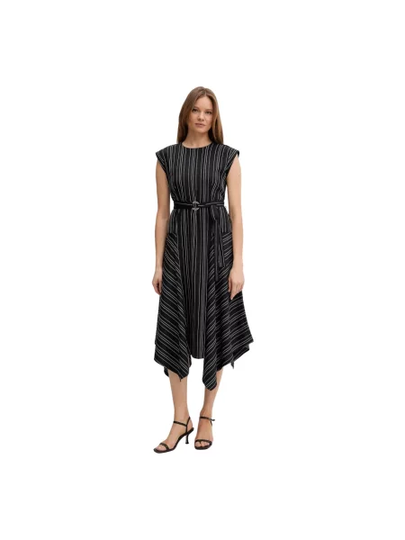 Sukienka Dkny dzwony czarna