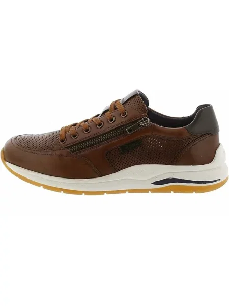 Sneakersy Sioux skórzane brązowe