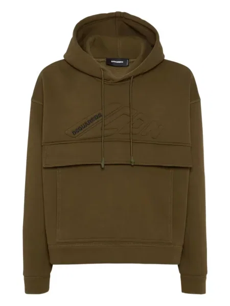 Hanorac cu glugă Dsquared2 verde