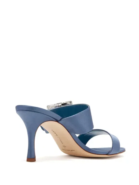 Sandale Manolo Blahnik cu cataramă albastru