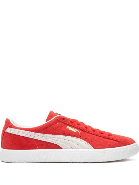Sneakerși Puma Suede din piele de căprioară roșu
