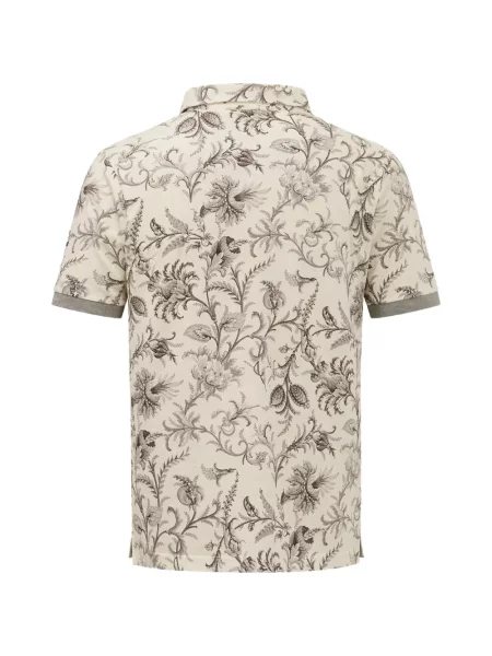 Tricou polo Etro cu model floral cu imagine