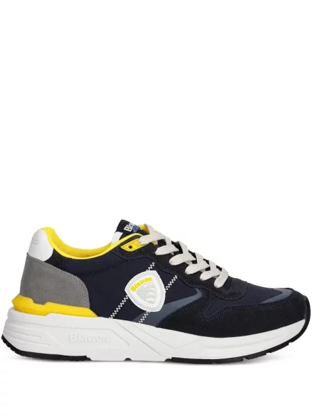 Sneakerși Blauer cu șireturi din dantelă albastru