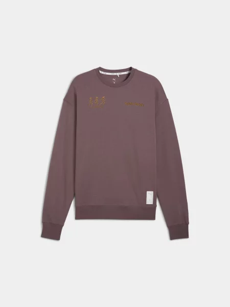 Жіночий Світшот PUMA Unisex x Saysky Ls Knit комбінований верх фіолетовий