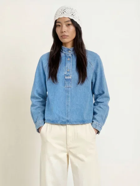 Marc O'polo Denim Džínová Halenka tmavě modrá