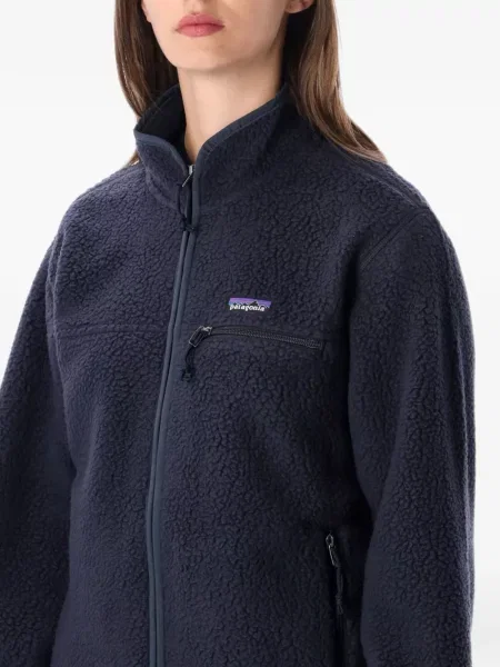 Geacă Patagonia din fleece albastru
