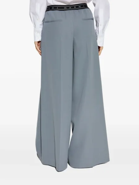 Pantaloni Marni cu autograf gri