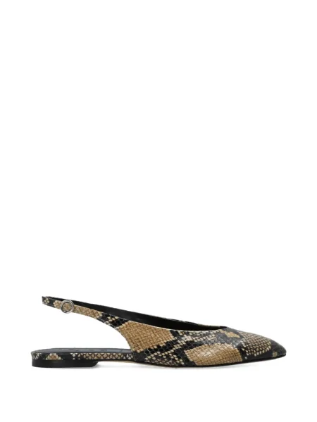 Pantofi cu toc Aeyde fără toc cu model piele de șarpe