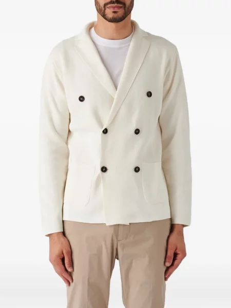 Sacou Filippo De Laurentiis cu două rânduri de nasturi alb