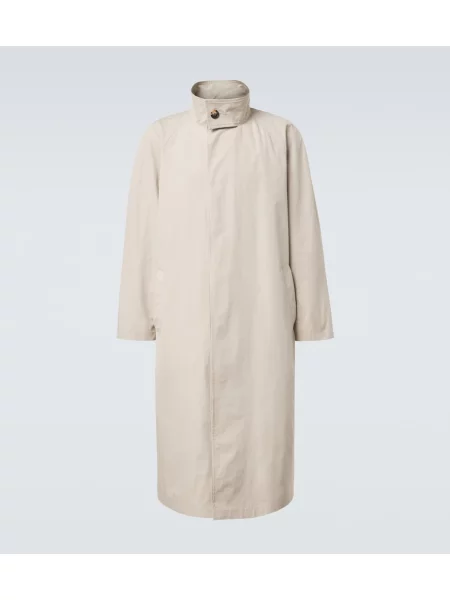 Palton The Row din poplin bej