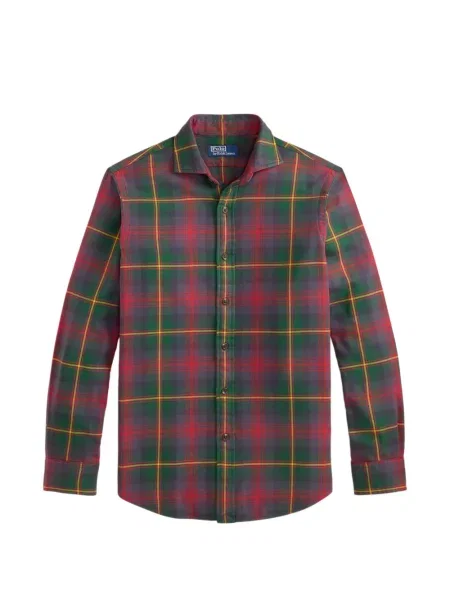 Șosete Polo Ralph Lauren cu broderie în carouri de flanelă verde