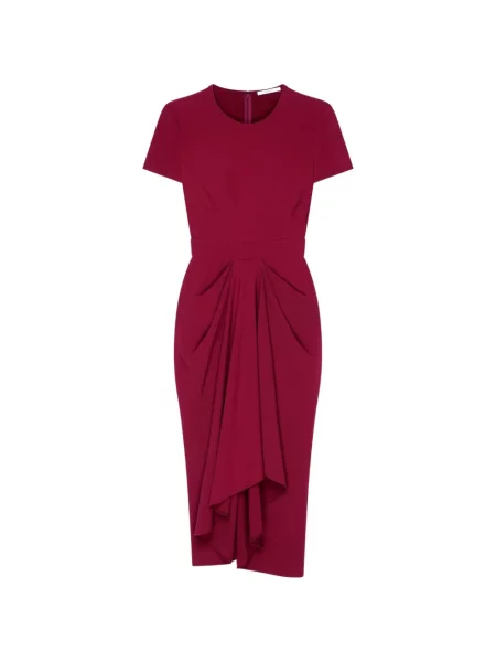 Rochie midi Givenchy plic roșu