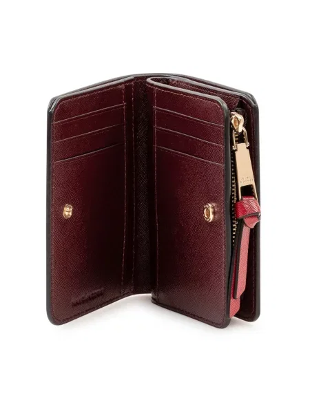 MARC JACOBS portfel skórzany THE MINI COMPACT WALLET czarny