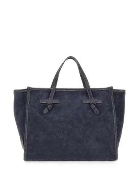 Τσάντα shopper Marcella Club σουέτ μπλε