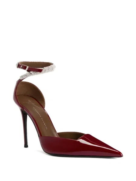 Pantofi cu toc Giuseppe Zanotti de cristal roșu