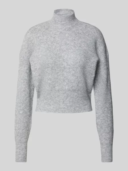 Sweter z dzianiny ze stójką model ‘NELLA’ Noisy May