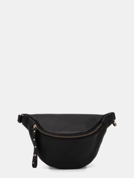 Usnjena opasna torbica Answear.LAB črna