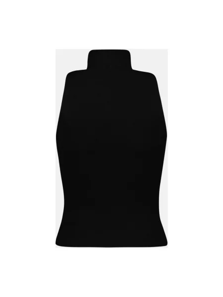 Top Diesel prążkowany na ramiączkach czarny