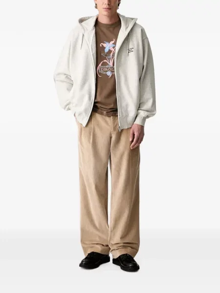 Tricou Drole De Monsieur cu broderie maro