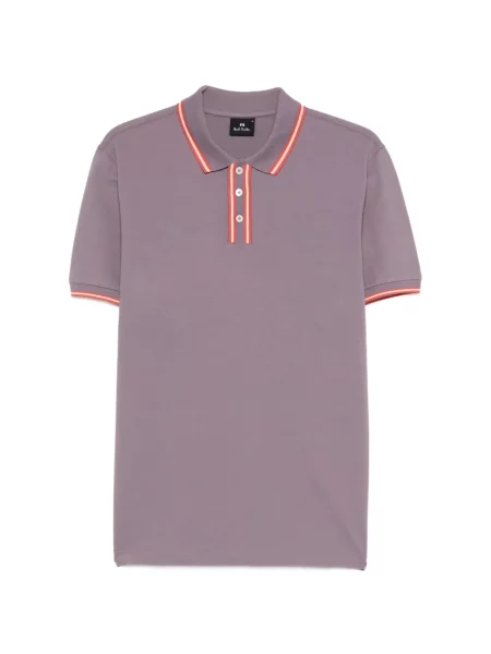 Tricou polo Paul Smith cu dungi violet