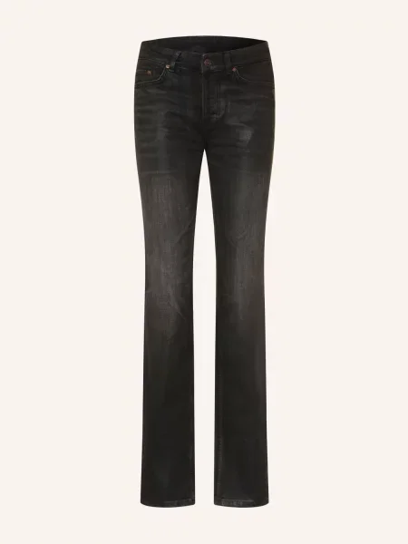 Allsaints Jeansy Straight Nat schwarz czarne