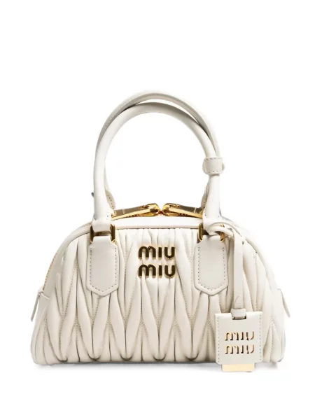 Geantă Miu Miu din piele alb