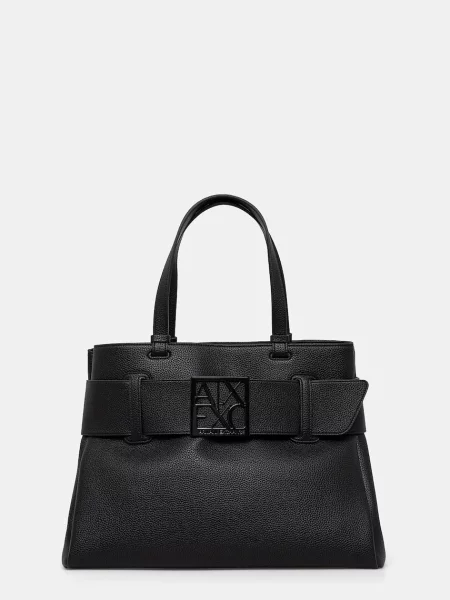 Geantă shopper Armani Exchange negru