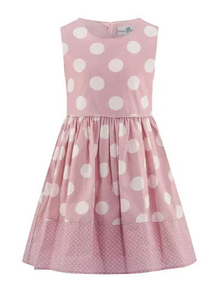 Happy girls Rochie crem / pal roz