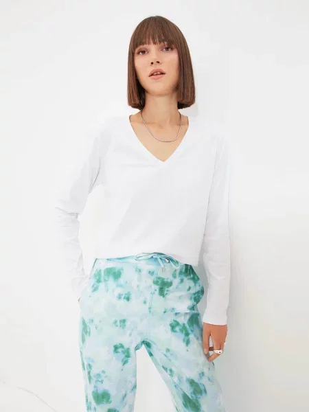 Лонгслів Trendyol білий