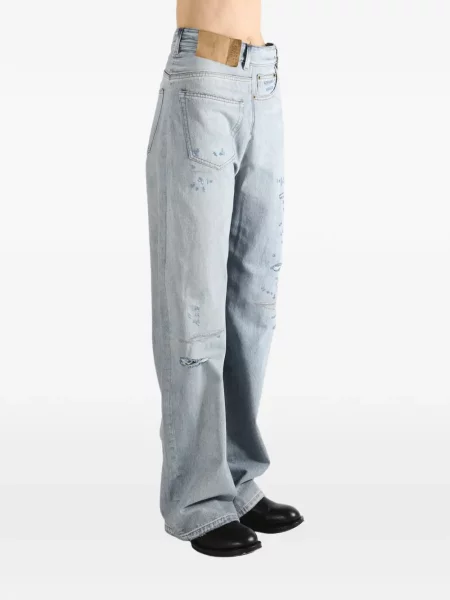 Traperice Mm6 Maison Margiela s izlizanim efektom plava