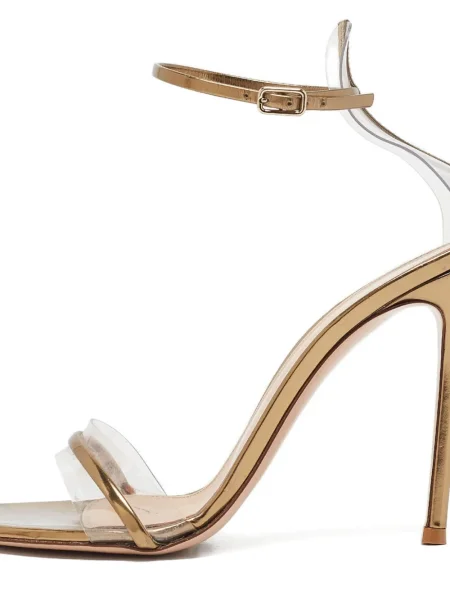 Sandale Gianvito Rossi din piele auriu