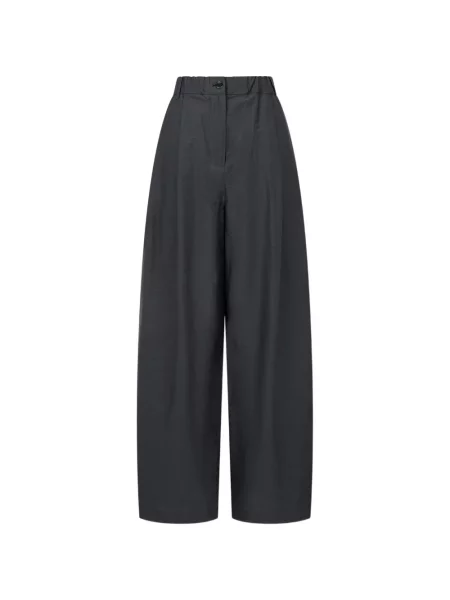 Pantaloni Tomboy plisate gri