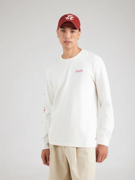 LEVI'S ® Tričko LSE RELAXED GRAPHIC červená / ako vlna biela