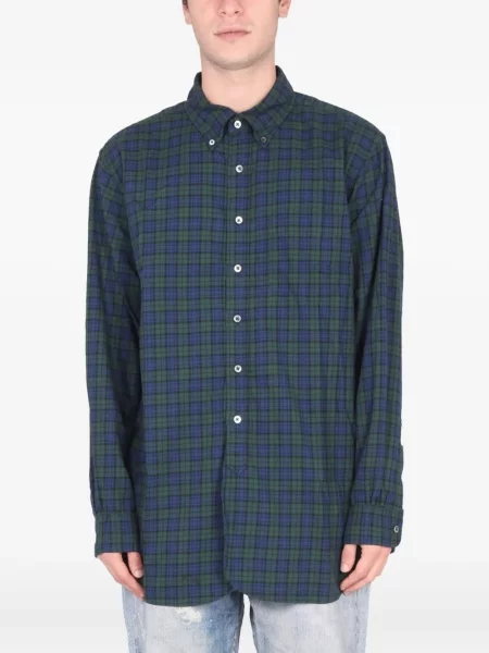 Cămașă Engineered Garments în carouri albastru