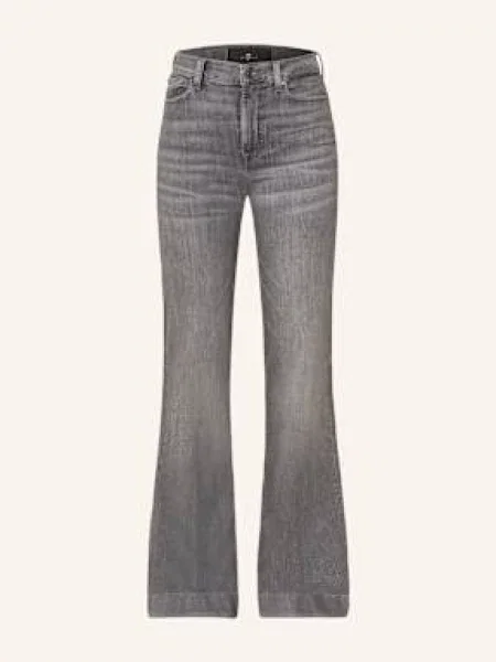 7 For All Mankind Jeansy Flared Modern Dojo grau szare
