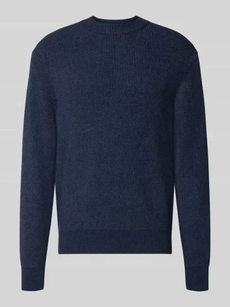 Sweter w kroju regular fit z mieszanki model MATTI' Jake*s Studio Men granatowy