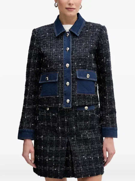 Geacă de blugi Morgan din tweed albastru