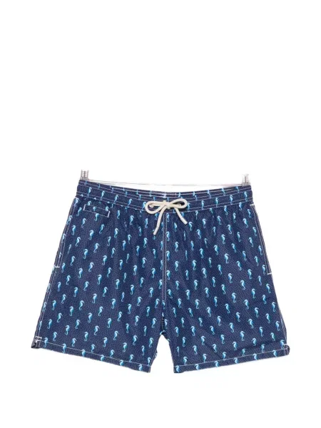 Slip de baie Mc2 Saint Barth cu imagine cu cordon albastru