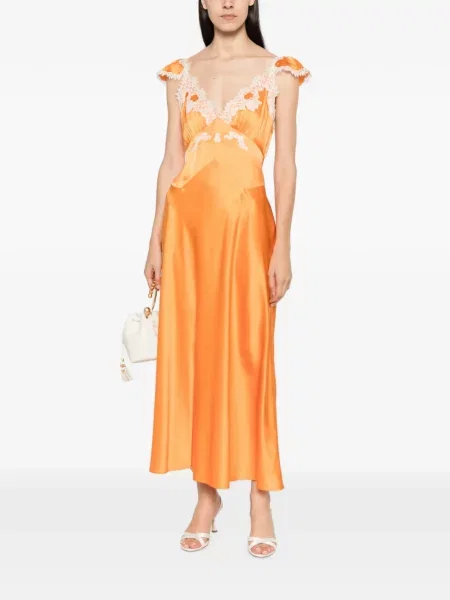 Rochie midi Dôen portocaliu